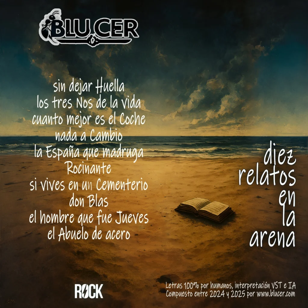Blucer Rock - Diez relatos en la arena - contraportada