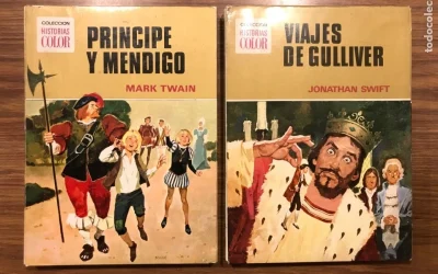 Colección historias color. Clásicos juveniles. Viajes De Gulliver – Principe y mendigo. Bruguera  1972
