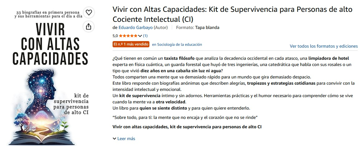 vivir altas capacidades eduardo garbayo escritor ipopulus