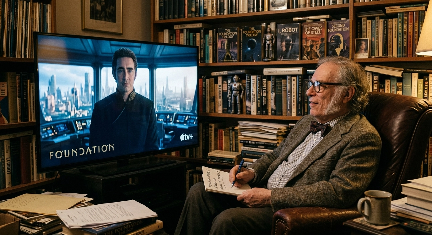 asimov viendo fundacion eduardo garbayo