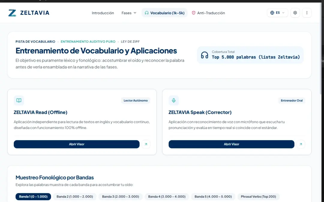 zeltavia english method